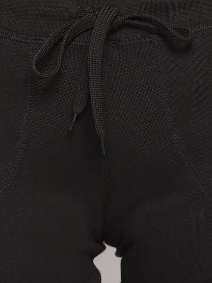 Women's Black Cotton Shorts