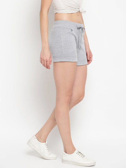 Women's Pink Cotton Shorts