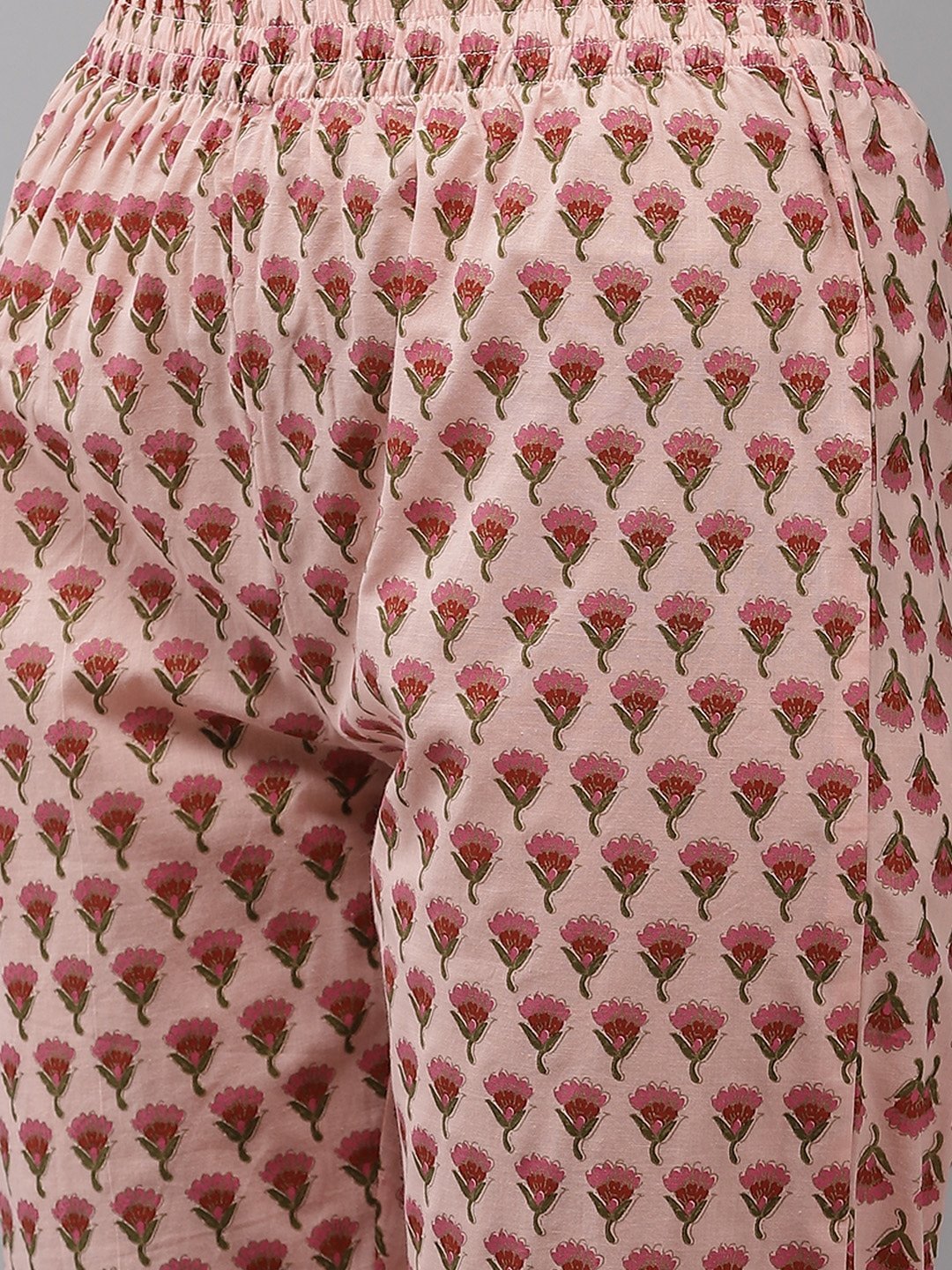 Women's Pink Floral Kurta Set