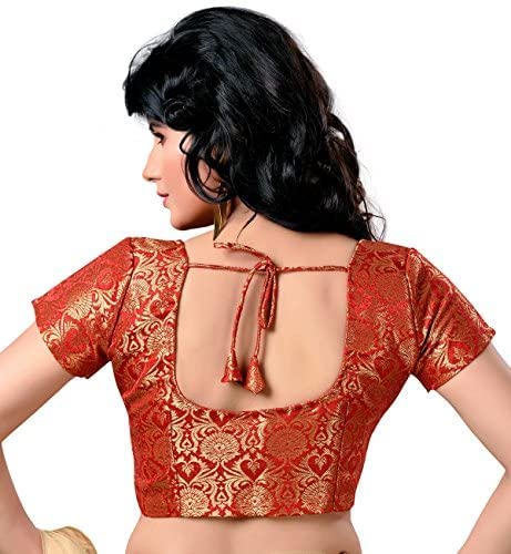 Women's Brocade Saree Blouse by Shr