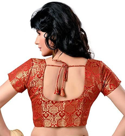 Women's Brocade Saree Blouse by Shr