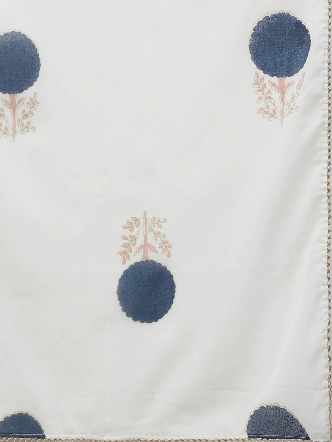 Women's Royal Blue & Offwhite Kurta Set