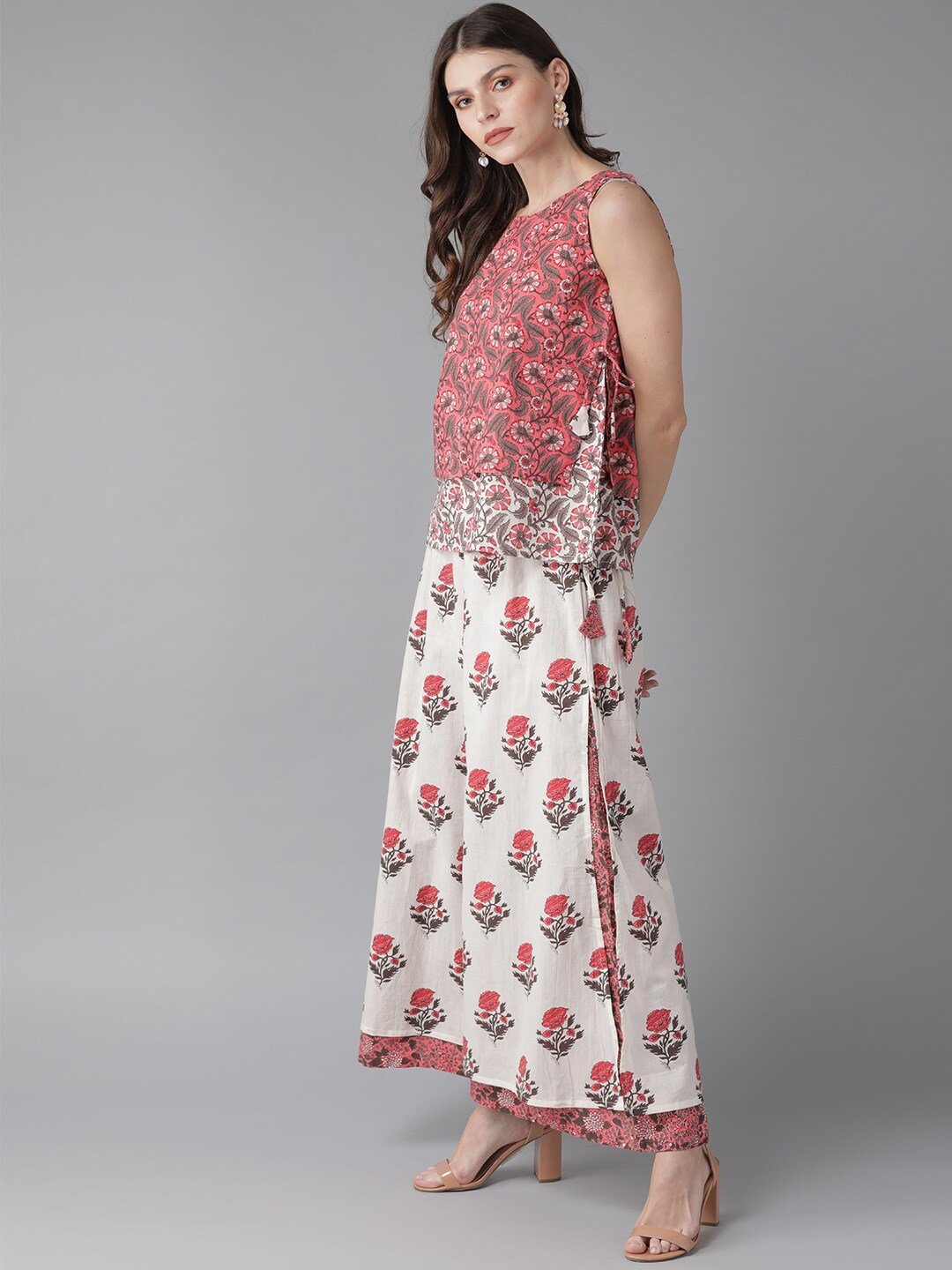 Women's  Printed Top with Palazzos