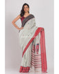 Women's Baby Blue Handloom Cotton Saree