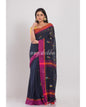 Women's Black Cotton Handloom Saree