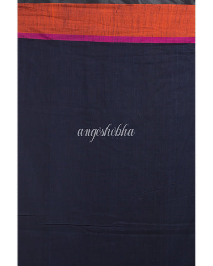 Women's Black Cotton Handloom Saree