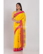 Women's Cotton Yellow Handloom Saree