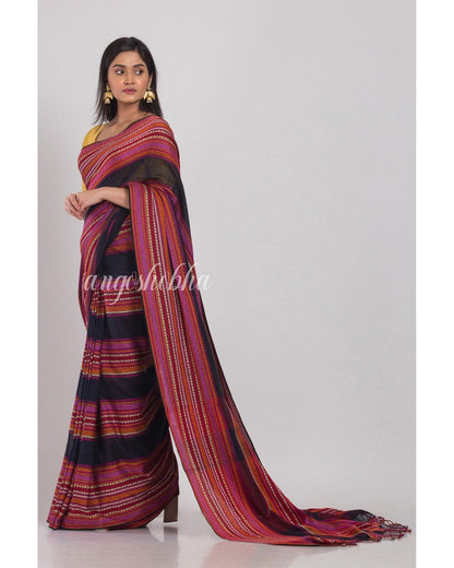Women's Multicolor Handloom Cotton Saree