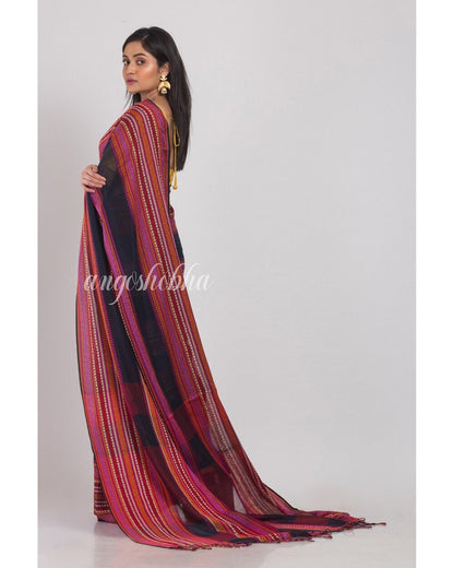 Women's Multicolor Handloom Cotton Saree