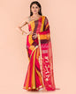 Women's Multicolor Handloom Sequins Jamdani saree