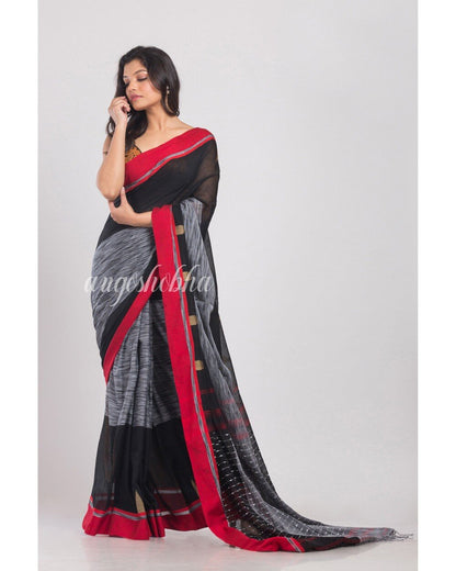 Women's Multicolor Hanloom Cotton Saree