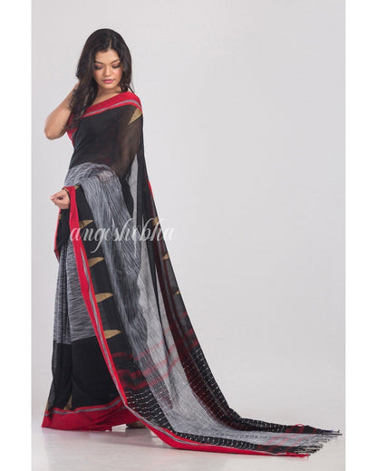 Women's Multicolor Hanloom Cotton Saree