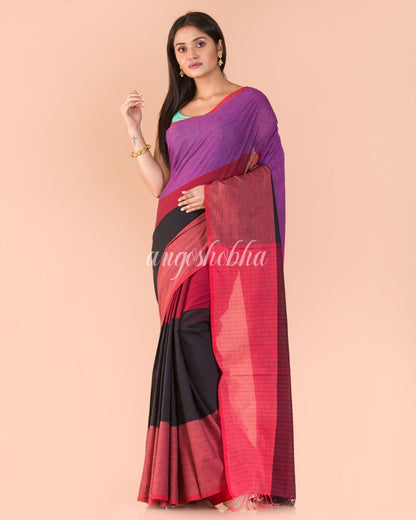 Women's Multicolour Handwoven Cotton Saree