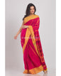 Women's Red Handwoven Cotton Saree