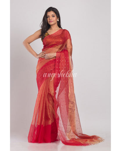 Women's Multicolor sequins handwoven silk saree