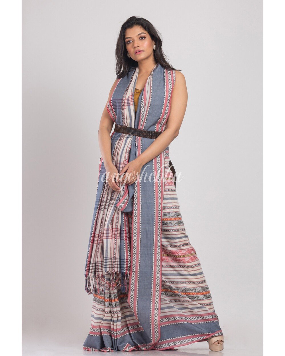 Women's Multicolor Handwoven Cotton Saree