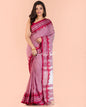 Women's Coral Cotton Tangail Saree
