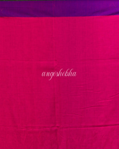Women's Pink Cotton Jamdani Saree