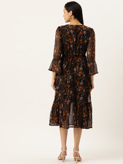 Women's Layered Black Dress