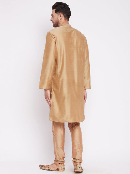 Men's Long Kurta with Band Colla