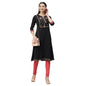 Women's Grey Cotton Solid Sleeveless Round Neck Casual Kurta Only