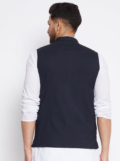 Men's Bindaas Jiyo Woven Design Nehru Jacket