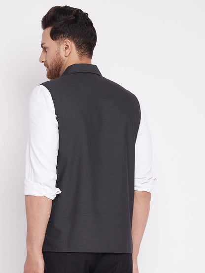 Men's Nehru Jacket With Welt Pocket