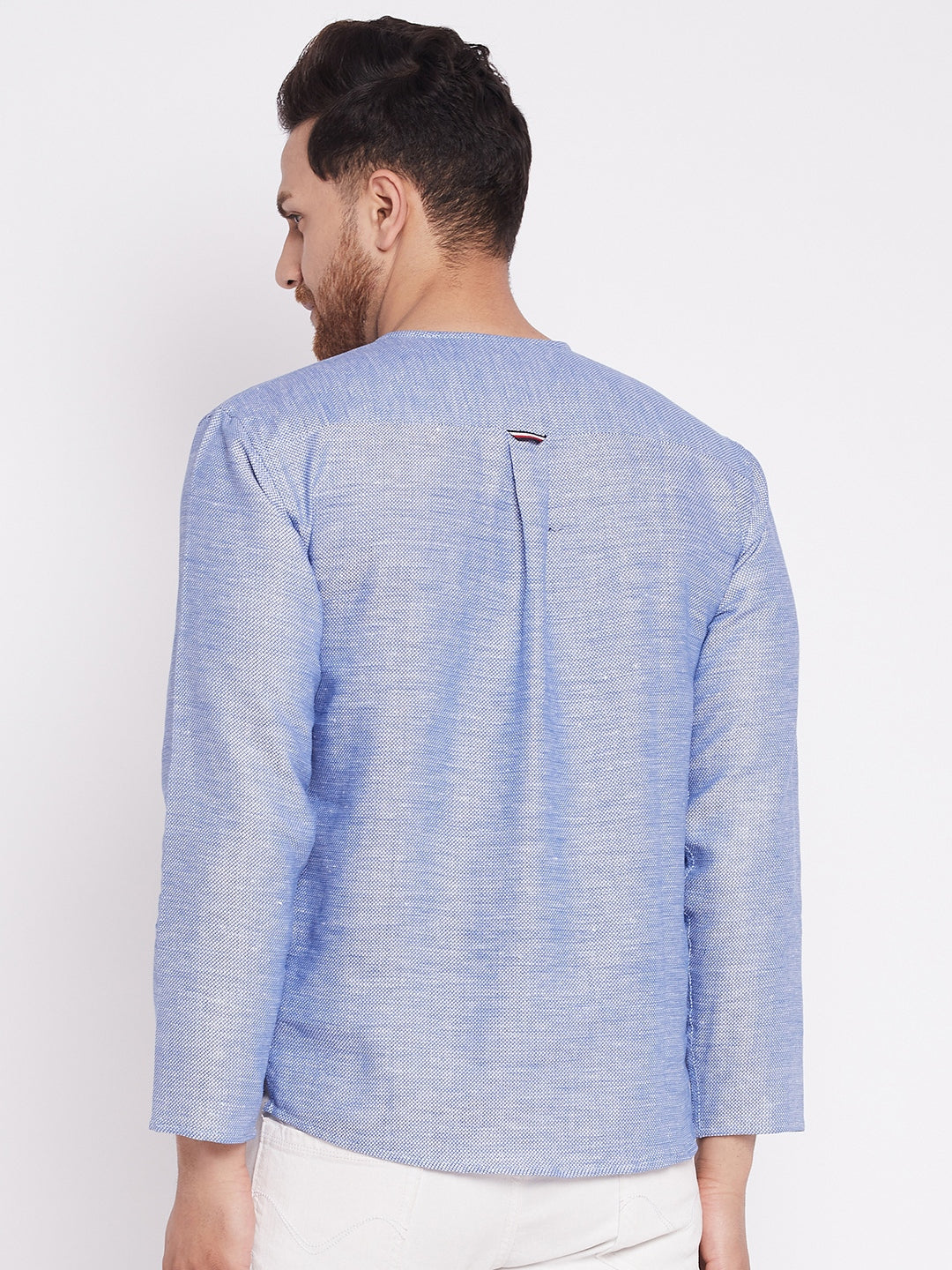 Men's Kurta with Slit Necklin