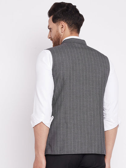 Men's Nehru Jacket With Welt Pocket