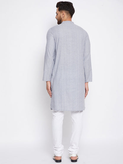 Men's Cotton Woven Design Kurta