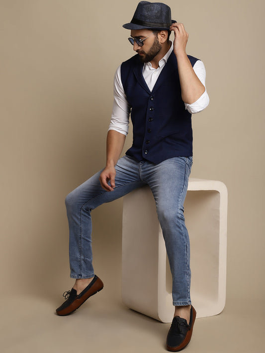 Men's Waistcoat With Notched Lapel