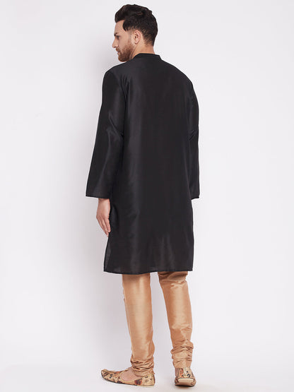 Men's Long Kurta with Band Colla