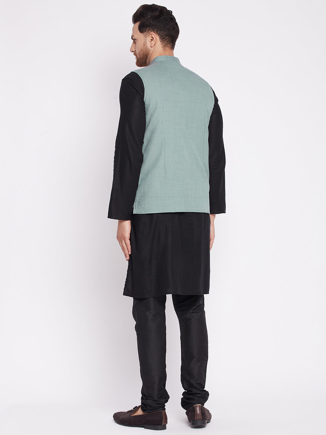 Men's Nehru Jacket with welt pocket