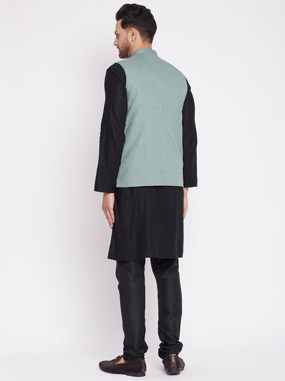 Men's Nehru Jacket with welt pocket