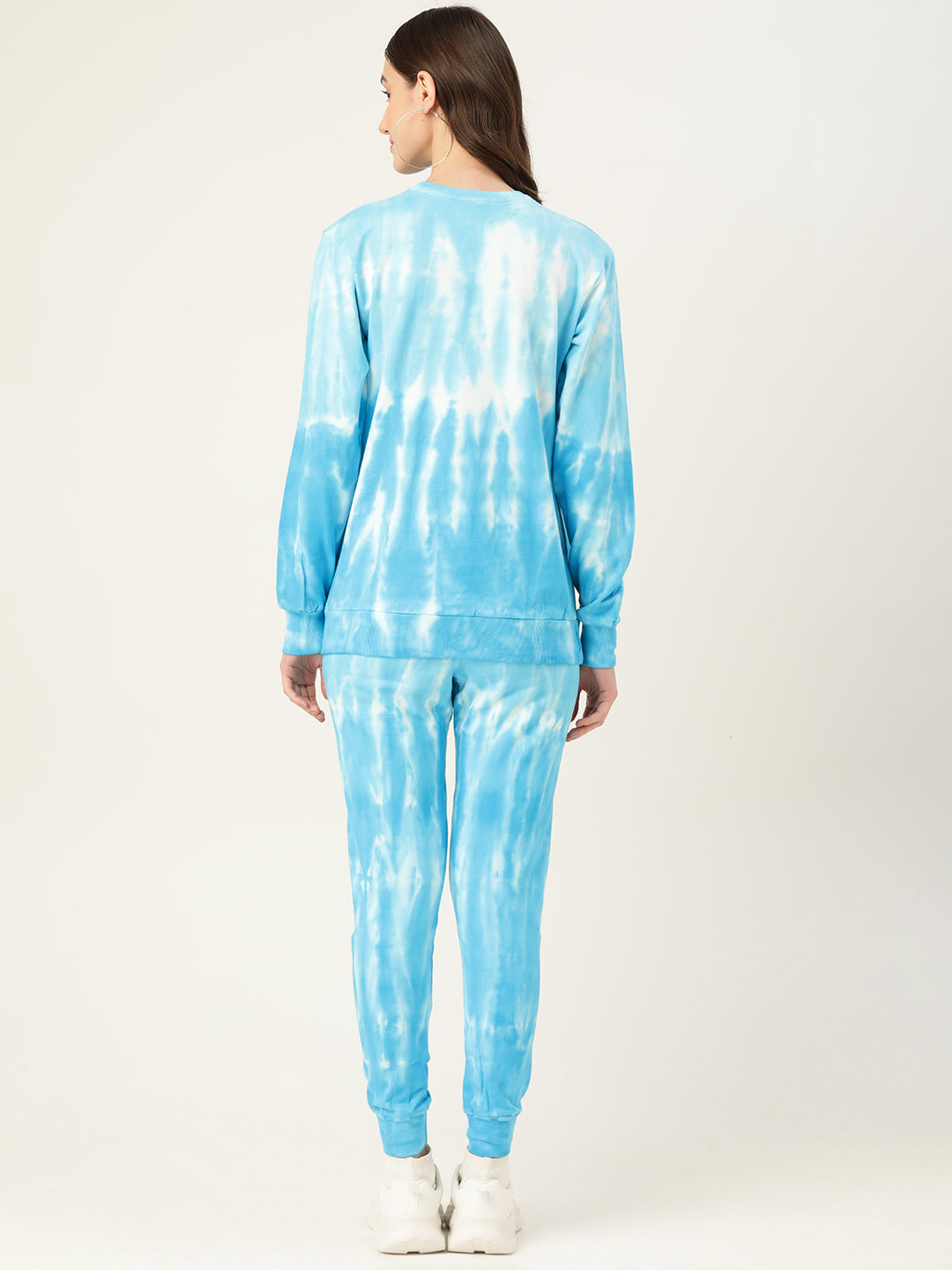 Women's Blue Ombre Dye Sweatshirt With Joggers