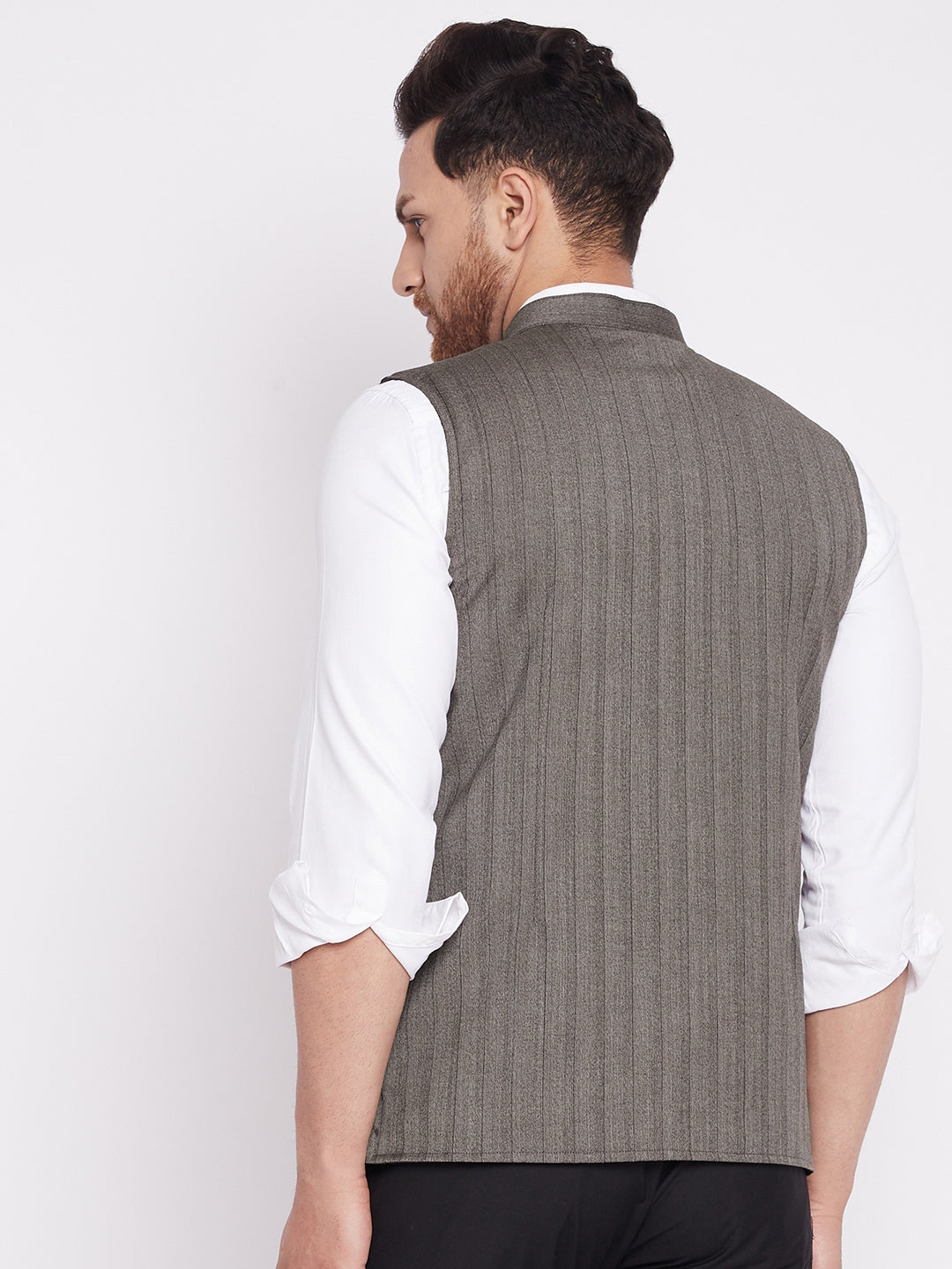 Men's Nehru Jacket With Welt Pocket