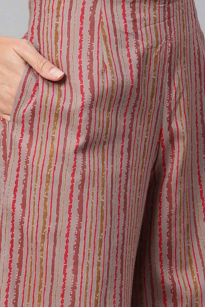 Women's Cotton Printed Kurta & Palazzo Set