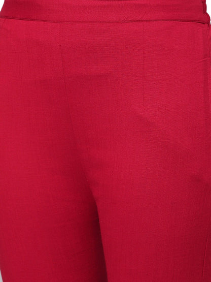 Women's Solid Na Rayon Flex Na Trouser