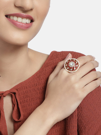 Women's Tradtional Meenakari finger ring