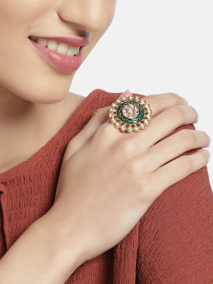 Women's Tradtional Meenakari finger ring