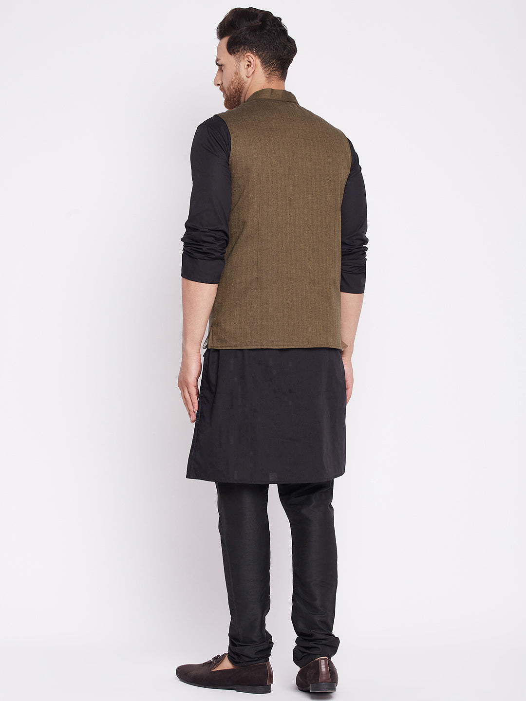 Men's Nehru Jacket with welt pocket