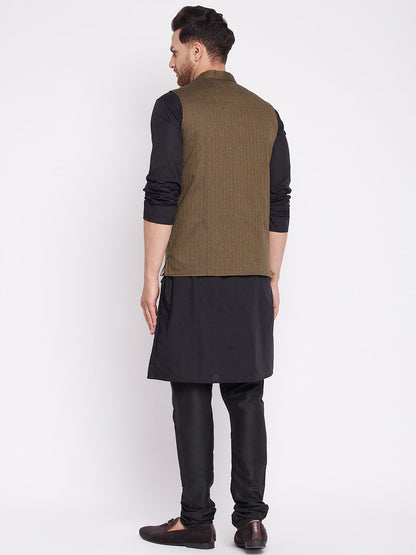 Men's Nehru Jacket with welt pocket