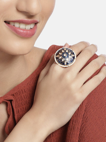 Women's Tradtional Meenakari finger ring