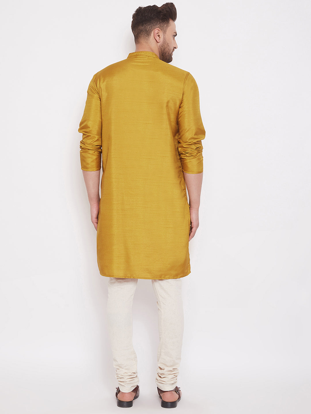 Men's Mustard Festive Kurta