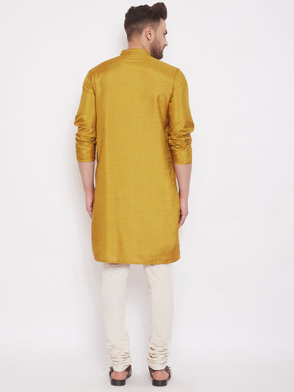 Men's Mustard Festive Kurta
