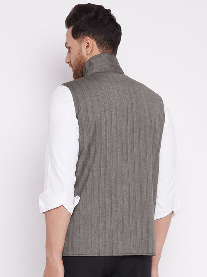 Men's Nehru Jacket With Welt Pocket