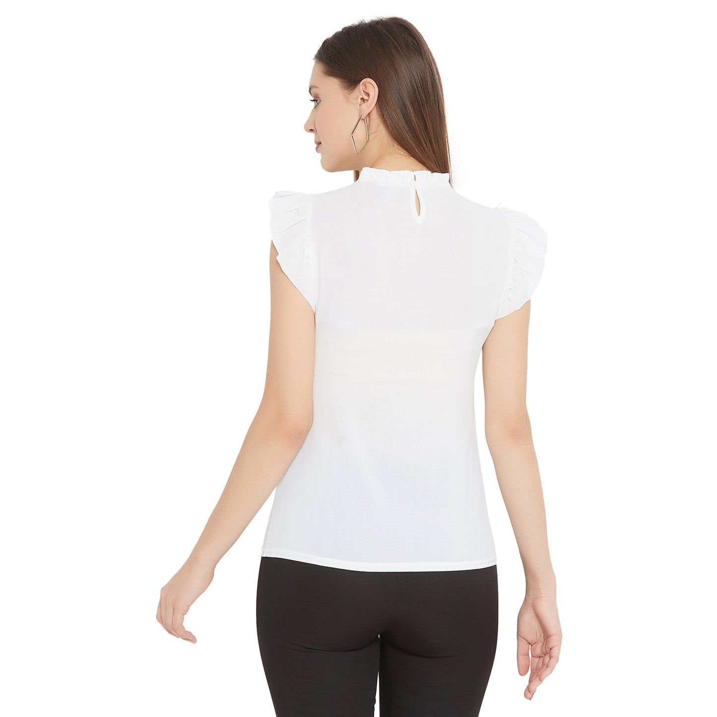 Women's Embellished Self Design Round Neck
