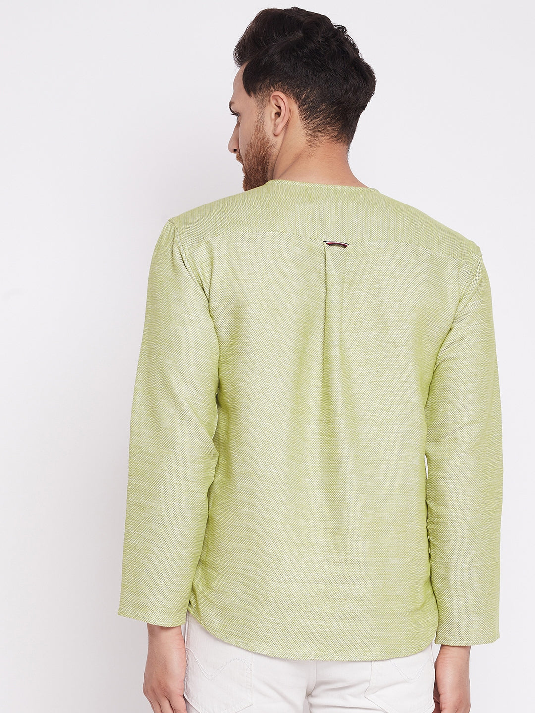 Men's Kurta with Slit Necklin