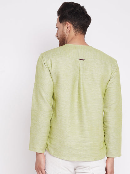 Men's Kurta with Slit Necklin