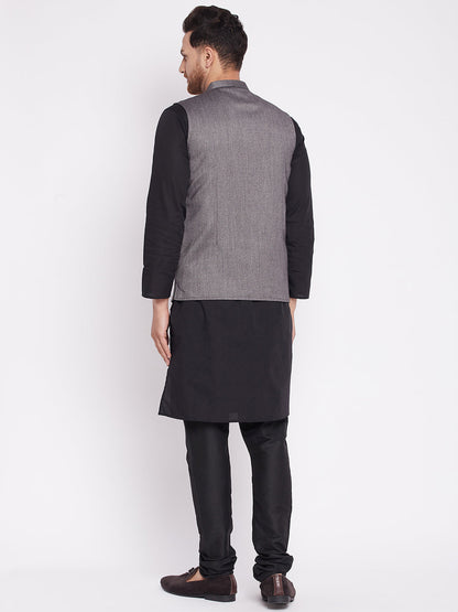 Men's Nehru Jacket with welt pocket